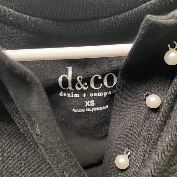 Denim & Co Black Polo Dress, XS, Pre-owned - Picture 5 of 6